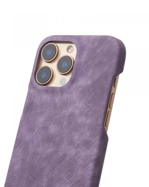 Чехол LEATHER Case для iPhone 16 Pro Max deep purple