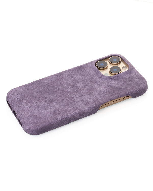Чехол LEATHER Case для iPhone 16 Pro Max deep purple