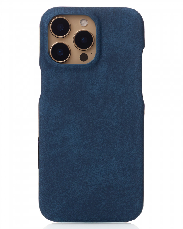 Чехол LEATHER Case для iPhone 16 Pro Max denim