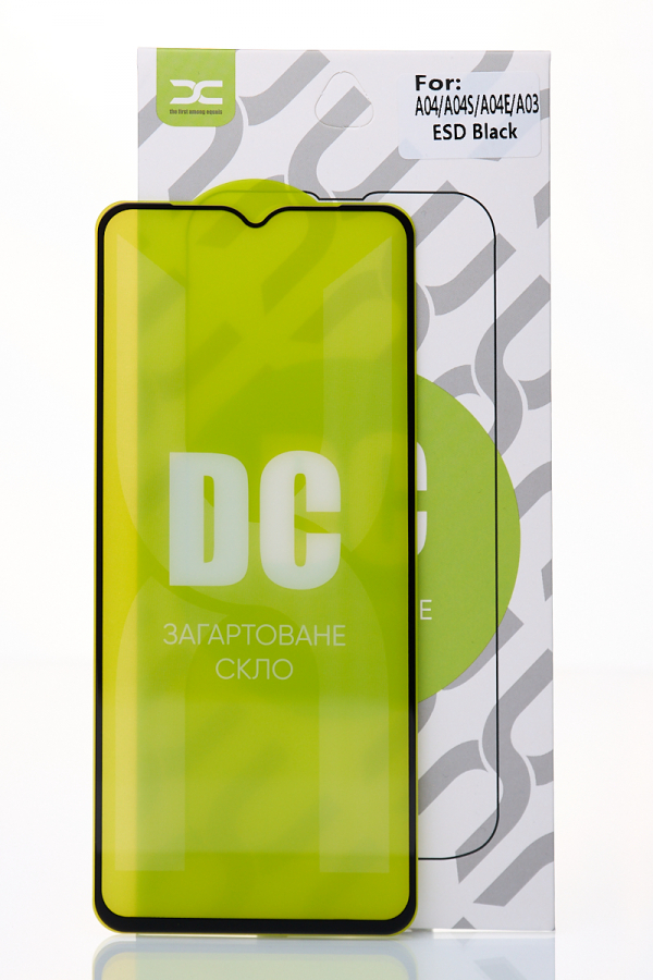 Защитное стекло DC для Samsung A04 черный