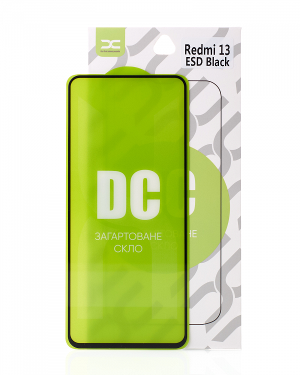 юЗащитное стекло DC для Xiaomi Redmi 12 / Redmi 13 / Note 12R / Poco M6 PRO 5G / Poco M6 / Poco M6 Plus черный