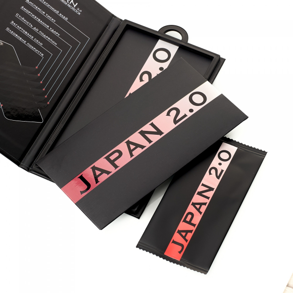 Защитное стекло Japan 2.0 для iPhone 15 / iPhone 16 (комплект) черный