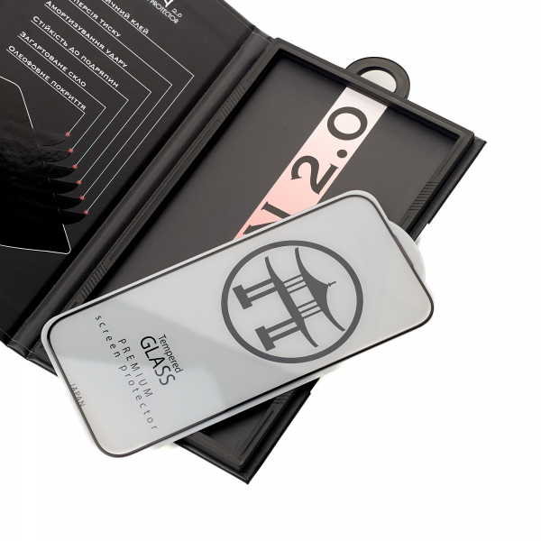 Защитное стекло Japan 2.0 для iPhone 15 / iPhone 16 (комплект) черный